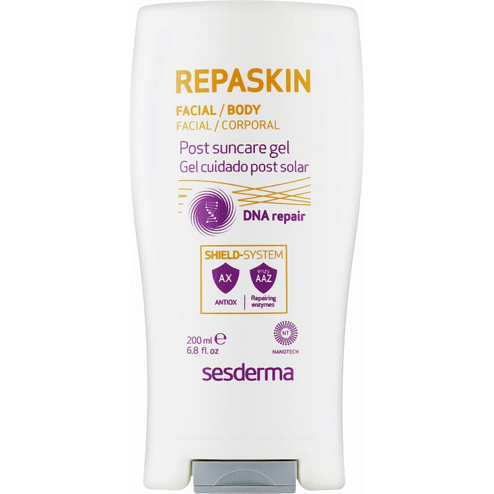 Восстанавливающий гель после солнца  - SesDermaREPASKIN Facial/Body After Sun gel фото