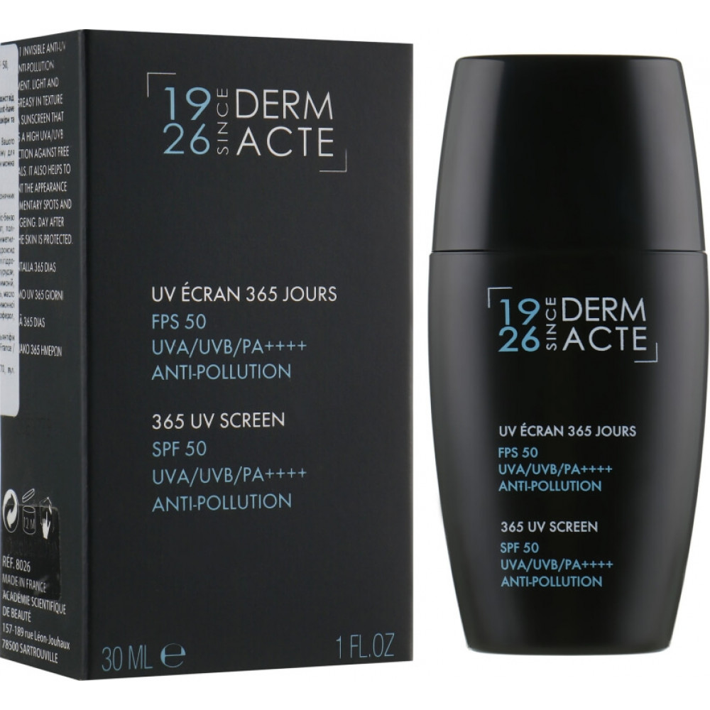 Защитный крем 365 часов от загрязнений и ультрафиолета SPF - Academie Derm Acte Anti-Pollution 365 UV Screen SPF 50 UVA/UVB/PA++++ фото 3