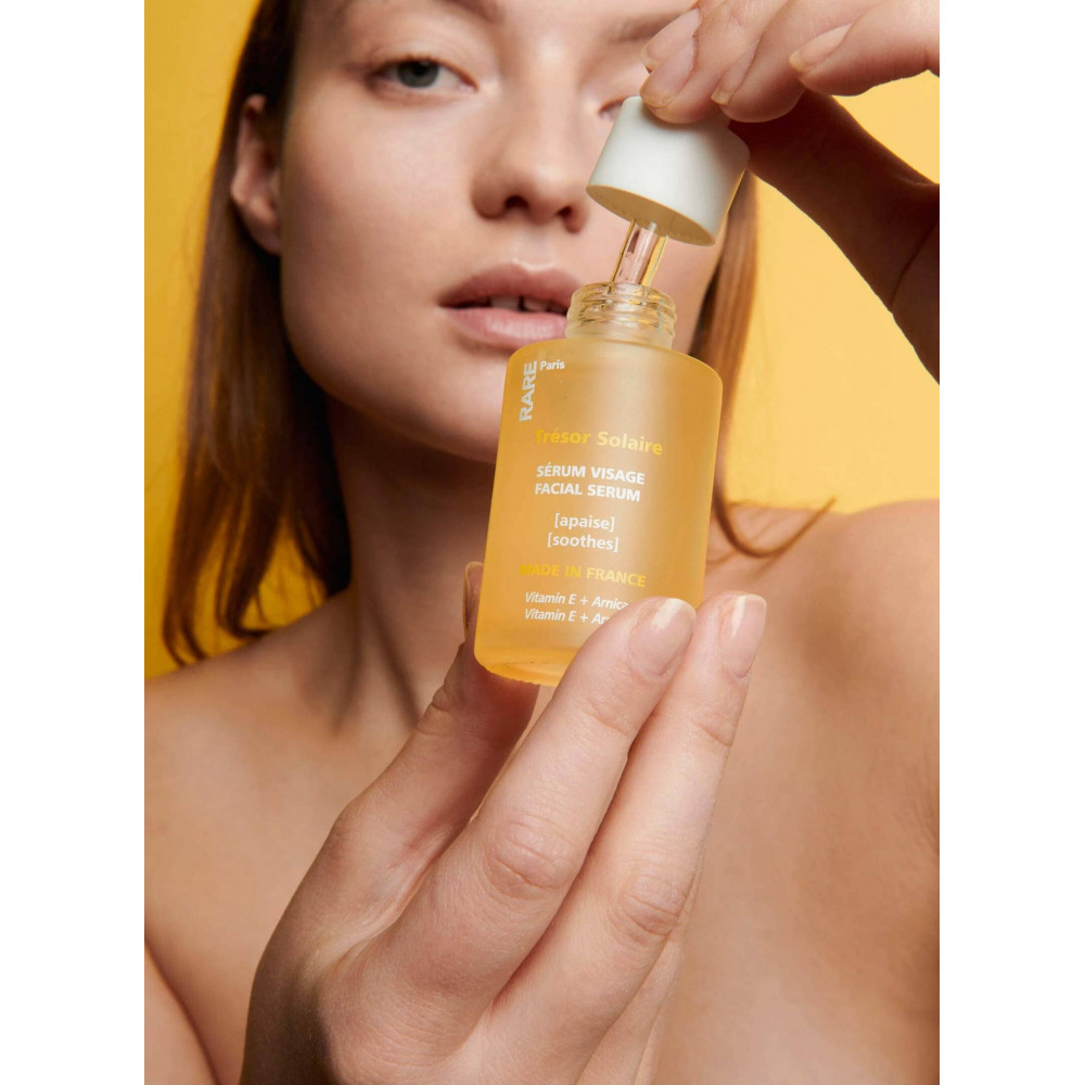 Успокаивающая сыворотка для лица с витамином Е и экстрактом арники - Rare Paris Tresor Solaire Soothing Fase Serum фото 4