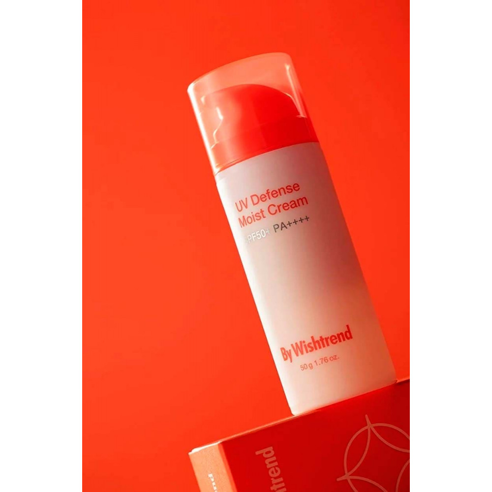 Увлажняющий солнцезащитный крем - By Wishtrend UV Defense Moist Cream SPF50+ PA++++ фото 5