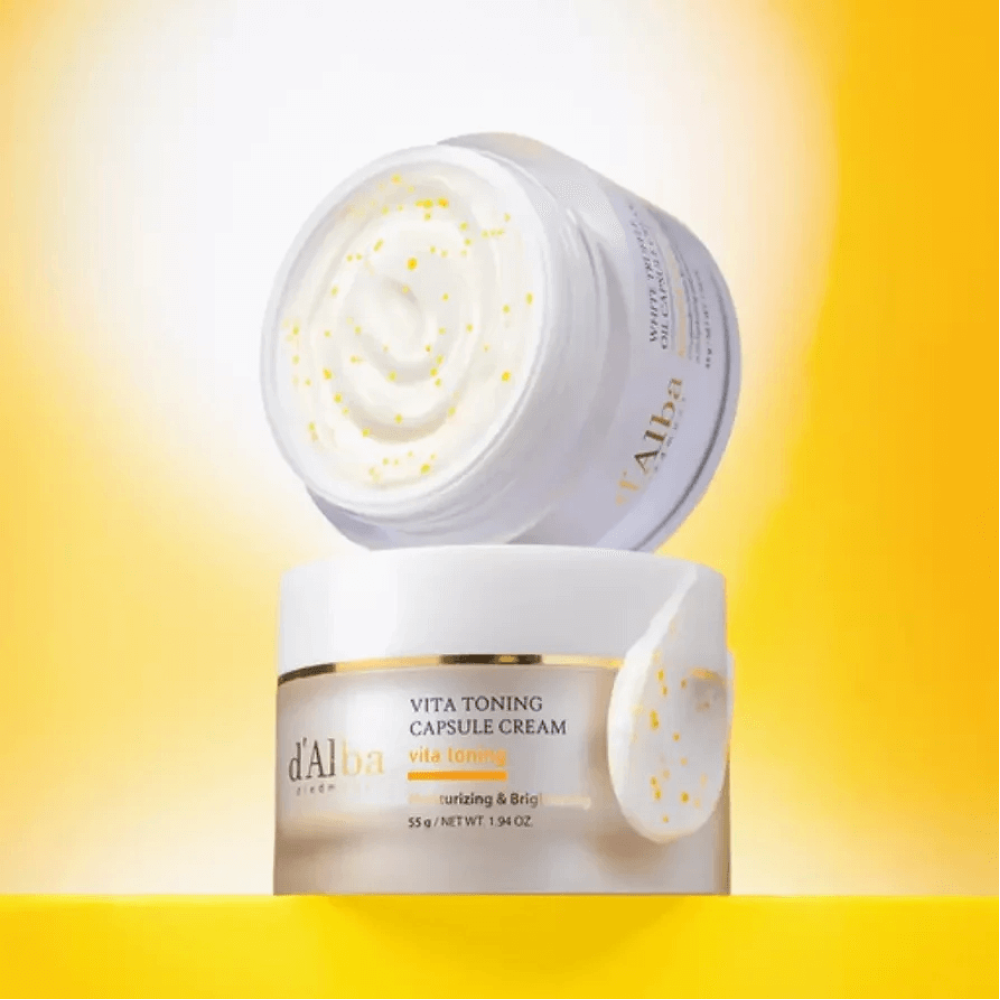 Капсульный крем для сияния кожи - D'Alba Vita Toning Capsule Cream фото 4