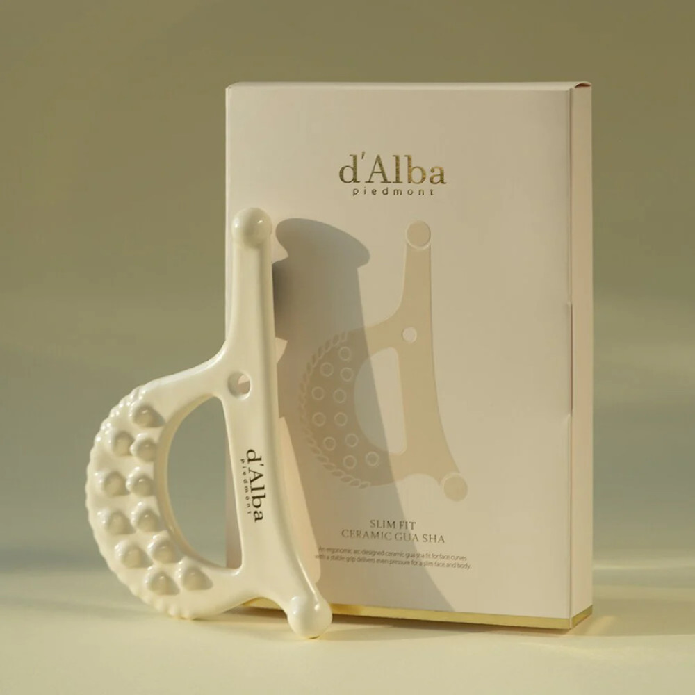 Керамический массажер гуаша из белой глины - D'Alba Slim Fit Ceramic Guasha фото 4