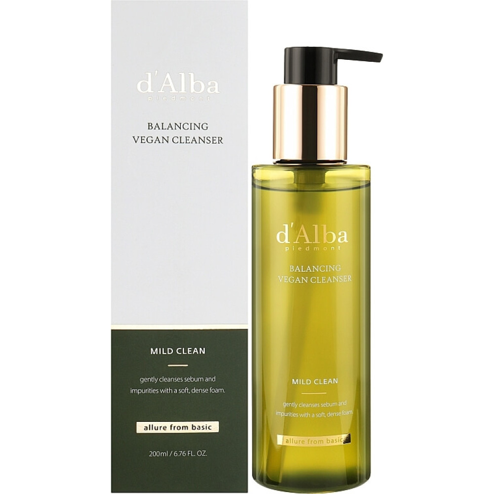 Клінсер з м'яким рН та екстрактом білого трюфеля - D'Alba Mild Skin Balancing Vegan Cleanser фото 2