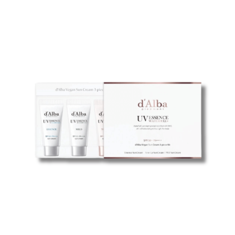 Набір сонцезахисних кремів - D'Alba Vegan 3-Piece Sun Cream Kit фото