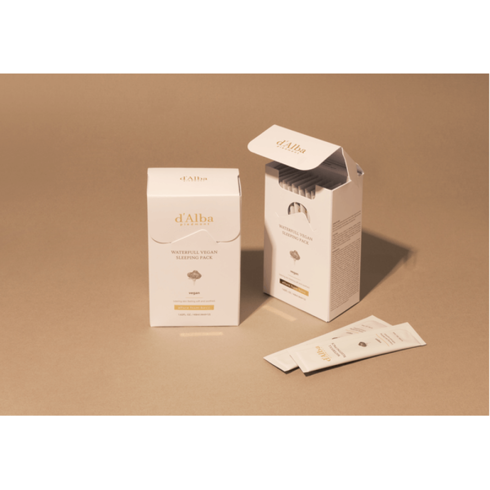 Нічна гелева маска - D'Alba Waterfull Vegan Sleeping Pack фото 4