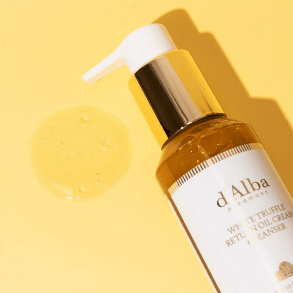 Очищающее крем-масло для очищения кожи лица - D'Alba White Truffle Return Oil Cream Cleanser фото 4