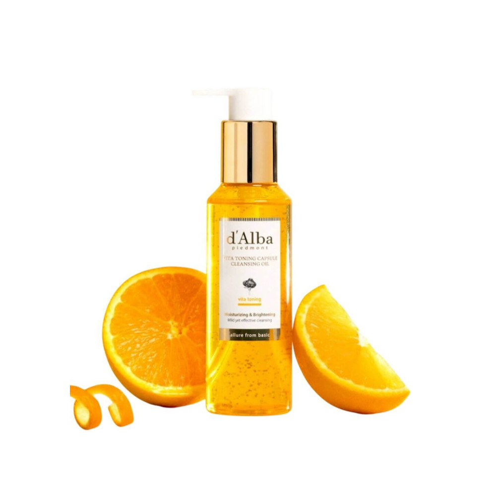 Очищающее масло с витаминными капсулами - D'Alba Vita Toning Capsule Cleansing Oil фото 3