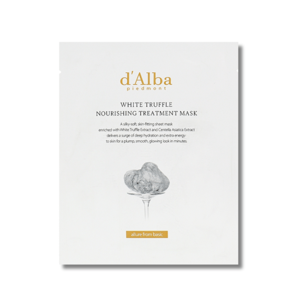Питательная листовая маска с белым трюфелем - D'Alba White Truffle Nourishing Treatment Mask фото