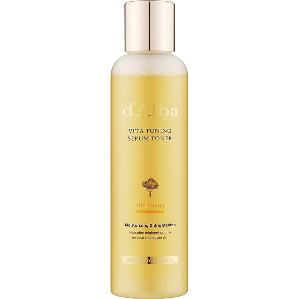 Тонер-сыворотка с витамином С и экстрактом белого трюфеля - D'Alba Vita Toning Serum Toner фото 2