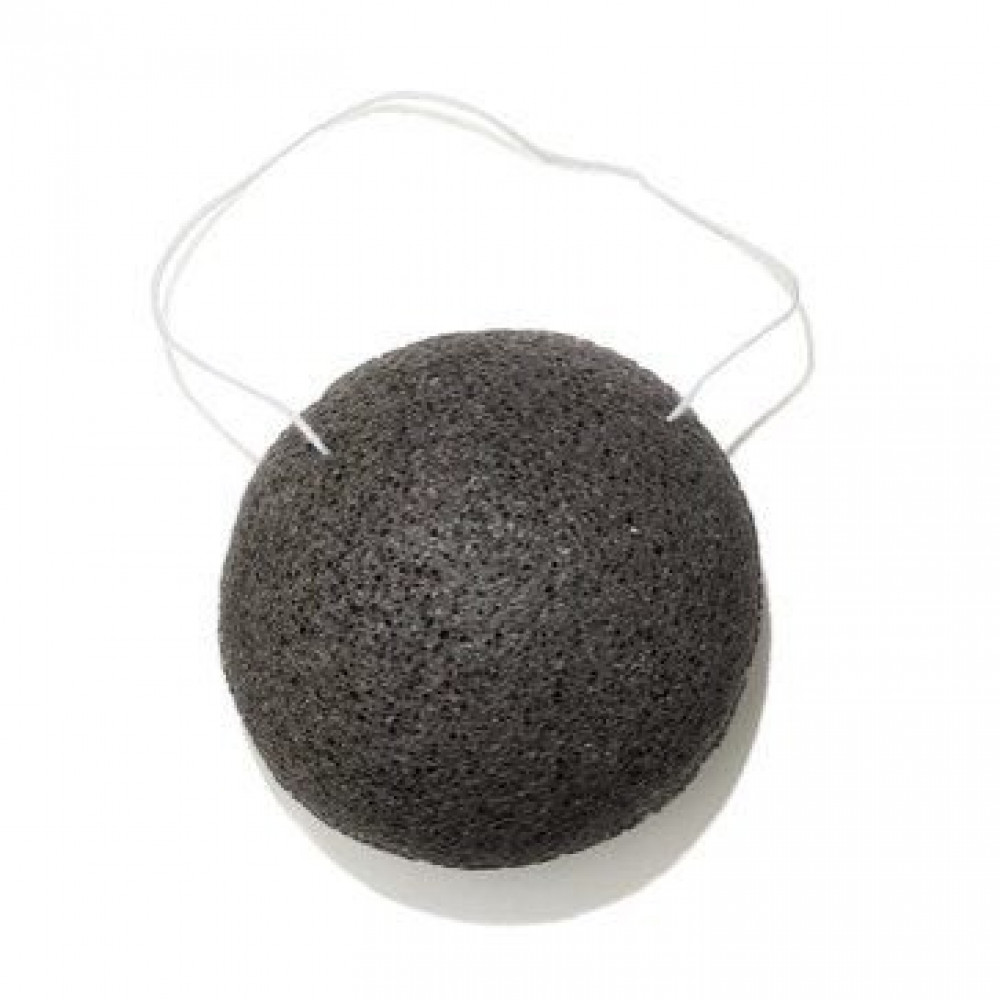 Очищаючий спонж конняку з бамбуковим вугіллям - Ella Bache Konjac Sponge фото